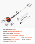 43CC Gas Pole Saw 25.4cm Bar 2.1-3.6m Extendable Tree Trimmer