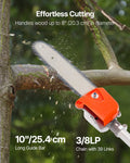 33CC Gas Pole Saw 2 Stroke 20.3cm Bar 850ml Tank 2.08-3.58m