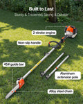 25cc Gas Pole Saw 30.5cm Bar 2.12-3.62m Extendable Chainsaw