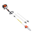 Gas Pole Saw, 33CC 2 Stroke Gas Powered Pole Saws with 20.3 cm Cutting Bar, Cordless Tree Trimmer with 850ml Fuel Tank, 2 to 3.5 m Extendable, Powerful Chainsaw for Tree Trimming Pruning