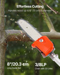 33CC Gas Pole Saw 2 Stroke 20.3cm Bar 2-3.5m Extendable