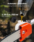 33CC Gas Pole Saw 2 Stroke 20.3cm Bar 2-3.5m Extendable