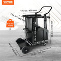 Welding Cart 2-Tier Heavy Duty 265LBS Tank Storage Cabinet Lockable
