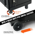 Welding Cart 2-Tier Heavy Duty 265LBS Tank Storage Cabinet Lockable