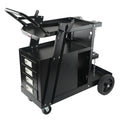 Welder Cart 2-Tier 4 Drawer 265kg Capacity Swivel Wheels Tank Storage