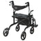 2in1 Rollator Walker Transport Chair Lightweight Aluminum 136kg