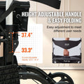 2in1 Rollator Walker Transport Chair Lightweight Aluminum 136kg