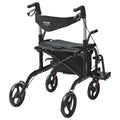 2in1 Rollator Walker Transport Chair Lightweight Aluminum 136kg
