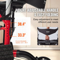 Rollator Walker Transport Chair 2in1 Folding Aluminum 136kg