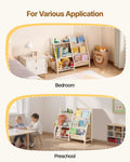 3-Tier Kids Bookshelf Toy Storage Organizer with Sling Rack