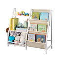 3-Tier Kids Bookshelf Toy Storage Organizer with Sling Rack