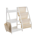 3-Tier Kids Bookshelf Toy Storage Organizer with Sling Rack
