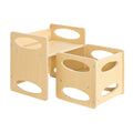 Montessori Kids Table Chair Set Wooden Adjustable Height 1-5