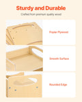 Montessori Kids Table Chair Set Wooden Adjustable Height 1-5