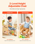 Montessori Kids Table Chair Set Wooden Adjustable Height 1-5