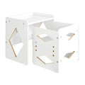 Montessori Weaning Table Chair Set Wooden Toddler White Adjustable