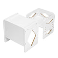 Montessori Weaning Table Chair Set Wooden Toddler White Adjustable