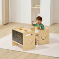 Montessori Wooden Toddler Table Chair Set 3in1 Adjustable Height