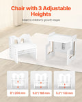 Montessori Weaning Table Chair Set 3in1 Adjustable White