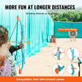 Kids Bow Arrow Set LED Light Up 10 Arrows Outdoor Archery