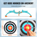 Kids Bow Arrow Set LED Light Up 10 Arrows Outdoor Archery