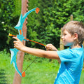 Kids Bow Arrow Set LED Light Up 10 Arrows Outdoor Archery
