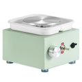 Mini Pottery Wheel, 0-320RPM Adjustable Speed Detachable Basin Forming Machine, 2.56in/3.94in 2 Turntables Electric Ceramic Wheel Machine, 18pcs Accessories, for Art Craft Work Home DIY, Green
