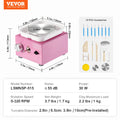 Giselle Mini Electric Pottery Wheel 0-320RPM Ceramic Pink