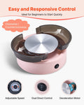 Mini Pottery Wheel 158mm Electric Clay Wheel Pink Adjustable Speed