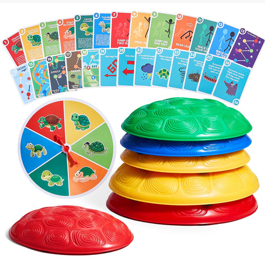 Stepping Stones Balance Toy 6 Piece Sensory Obstacle Course Indoor Outdoor