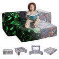Modular Kids Play Couch 4Pcs DIY Glow in the Dark Toddler Chair Grey