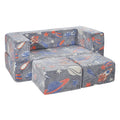 Modular Kids Play Couch 4Pcs DIY Glow in the Dark Toddler Chair Grey