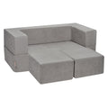 Modular Kids Play Couch 4 Piece Dark Grey Sectional Sofa DIY