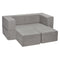 Modular Kids Play Couch 4 Piece Dark Grey Sectional Sofa DIY
