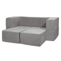 Modular Kids Play Couch 4 Piece Dark Grey Sectional Sofa DIY