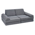 Modular Kids Play Couch 10Pcs DIY Sectional Sofa Grey