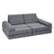 Modular Kids Play Couch 10Pcs DIY Sectional Sofa Grey