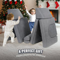 Modular Kids Play Couch 10Pcs DIY Sectional Sofa Grey