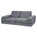 Modular Kids Play Couch 10Pcs DIY Sectional Sofa Grey