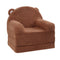 Baby Chair Foldable 2-in-1 Lounger Cartoon Kids Sofa Brown
