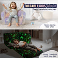 Foldable Baby Chair 2-in-1 Lounger Glow in Dark Kids Sofa