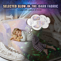 Foldable Baby Chair 2-in-1 Lounger Glow in Dark Kids Sofa