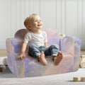 Foldable Baby Chair 2-in-1 Lounger Glow in Dark Kids Sofa