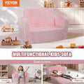 Baby Chair 2-in-1 Lounger Foldable Kids Sofa Pink