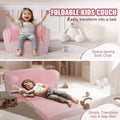 Baby Chair 2-in-1 Lounger Foldable Kids Sofa Pink