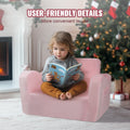 Baby Chair 2-in-1 Lounger Foldable Kids Sofa Pink