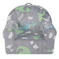 Toddler Chair Glow in the Dark Plush Baby Chair Playroom Furniture Grey