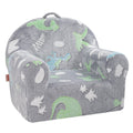Toddler Chair Glow in the Dark Plush Baby Chair Playroom Furniture Grey