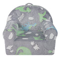 Toddler Chair Glow in the Dark Plush Baby Chair Playroom Furniture Grey