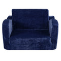 Baby Chair Foldable 2-in-1 Lounger Kids Sofa Blue